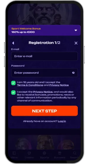 Création de compte et dépôt en euros pour jouer à Gates of Olympus Super Scatter